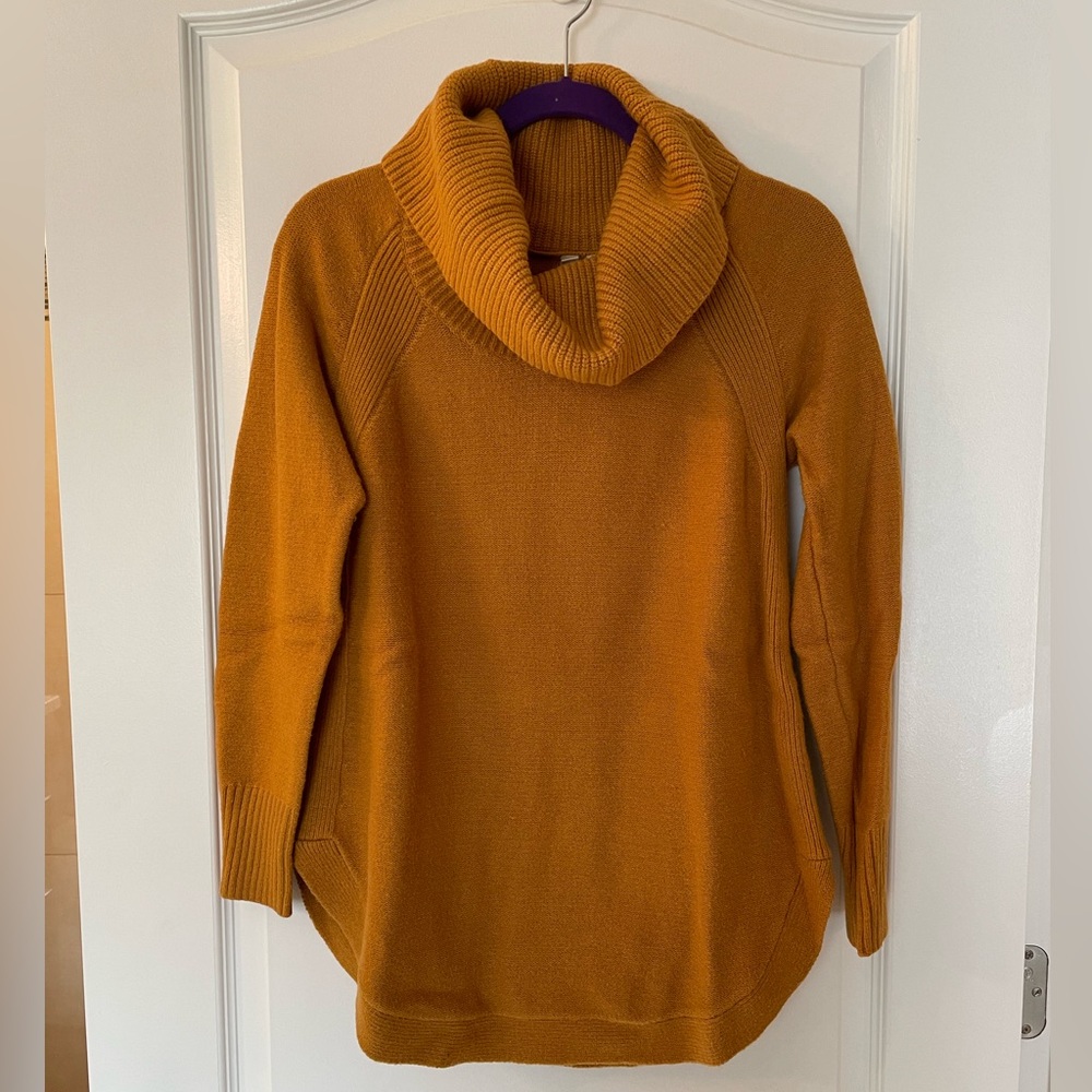Anthropologie tunic funnel neck sweater